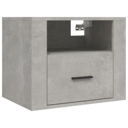 Tables de chevet murales 2 pcs Gris béton 50x36x40 cm 619443619443