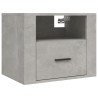 Tables de chevet murales 2 pcs Gris béton 50x36x40 cm 619443619443