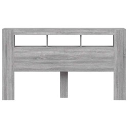 Tête de lit à LED sonoma gris 180x18,5x103,5 cm bois ingénierie 619446619446