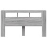 Tête de lit à LED sonoma gris 180x18,5x103,5 cm bois ingénierie 619446619446