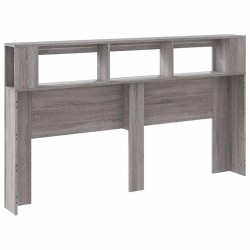 Tête de lit à LED sonoma gris 180x18,5x103,5 cm bois ingénierie 619446619446