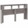 Tête de lit à LED sonoma gris 180x18,5x103,5 cm bois ingénierie 619446619446