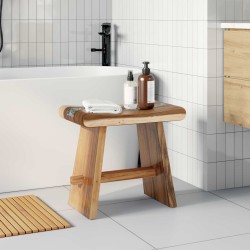 Tabouret de Douche Naturel 50 x 30 x 44 cm Bois de suar solide 619448619448