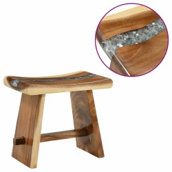Tabouret de Douche Naturel 50 x 30 x 44 cm Bois de suar solide 619448619448