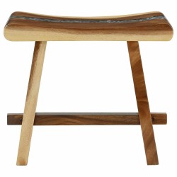 Tabouret de Douche Naturel 50 x 30 x 44 cm Bois de suar solide 619448619448