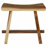 Tabouret de Douche Naturel 50 x 30 x 44 cm Bois de suar solide 619448619448