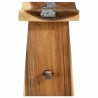 Tabouret de Douche Naturel 50 x 30 x 44 cm Bois de suar solide 619448619448