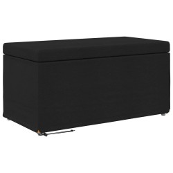 Tabouret Noir 81 x 41 x 40 cm Tissu et bois stratifié 619450619450