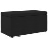 Tabouret Noir 81 x 41 x 40 cm Tissu et bois stratifié 619450619450