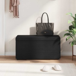Tabouret Noir 81 x 41 x 40 cm Tissu et bois stratifié 619450619450