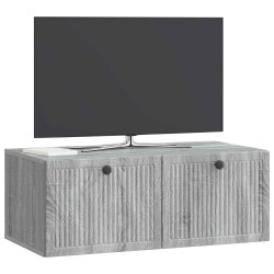 Meuble TV mural Sonoma gris 78,5 x 41 x 30 cm Bois d'ingénierie 619453619453