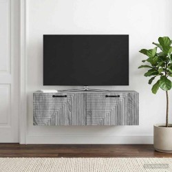 Meuble TV mural Sonoma gris 98 x 31 x 30 cm Bois d'ingénierie 619454619454