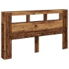 Tête de lit à LED vieux bois 180x18,5x103,5cm bois d'ingénierie 619457619457