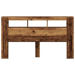 Tête de lit à LED vieux bois 180x18,5x103,5cm bois d'ingénierie 619457619457