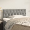 Tête de lit Gris clair 90x7x78/88 cm Velours 619458619458
