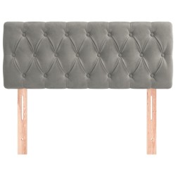 Tête de lit Gris clair 90x7x78/88 cm Velours 619458619458