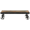 Table basse roulettes bois de récupération massif 100x55x26 cm 619464619464