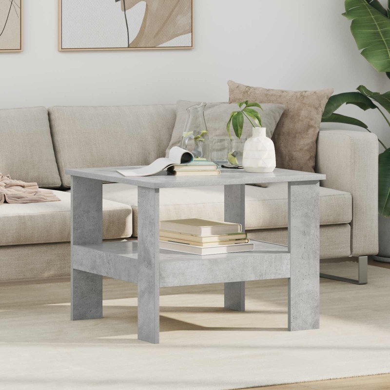 Table basse Gris béton 57 x 55 x 45 cm Bois d'ingénierie 619465619465