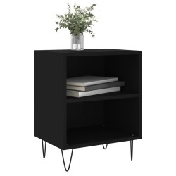 Tables de chevet 2 pcs noir 40x30x50 cm bois d'ingénierie 619467619467