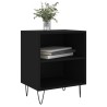 Tables de chevet 2 pcs noir 40x30x50 cm bois d'ingénierie 619467619467