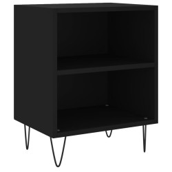 Tables de chevet 2 pcs noir 40x30x50 cm bois d'ingénierie 619467619467