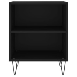Tables de chevet 2 pcs noir 40x30x50 cm bois d'ingénierie 619467619467