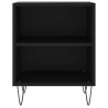 Tables de chevet 2 pcs noir 40x30x50 cm bois d'ingénierie 619467619467