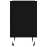 Tables de chevet 2 pcs noir 40x30x50 cm bois d'ingénierie 619467619467