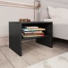 Tables de chevet 2 pcs Noir 40x30x30 cm Bois d'ingénierie 619469619469