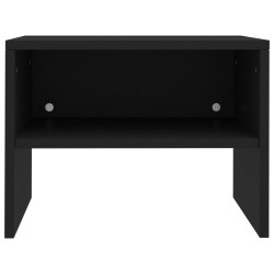 Tables de chevet 2 pcs Noir 40x30x30 cm Bois d'ingénierie 619469619469
