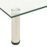 322763 TV Stand Transparent 60x35x17 cm Tempered Glass 619471619471