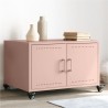 Table basse rose 68x50x43,5 cm acier 619474619474