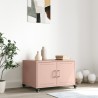 Table basse rose 68x50x43,5 cm acier 619474619474