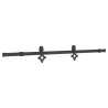 Porte coulissante NARVIK Naturel et noir 80 x 210 cm (152,5 cm) 619476619476