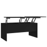 Table basse noir 102x50,5x46,5 cm bois d'ingénierie 619477619477