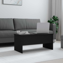 Table basse noir 102x50,5x46,5 cm bois d'ingénierie 619477619477