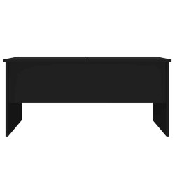 Table basse noir 102x50,5x46,5 cm bois d'ingénierie 619477619477