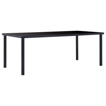 Table à manger Noir 200x100x75 cm Verre trempé 619482619482