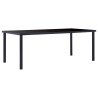 Table à manger Noir 200x100x75 cm Verre trempé 619482619482