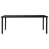 Table à manger Noir 200x100x75 cm Verre trempé 619482619482