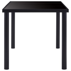 Table à manger Noir 200x100x75 cm Verre trempé 619482619482
