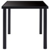 Table à manger Noir 200x100x75 cm Verre trempé 619482619482