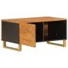 Table basse marron et noir 80x50x40 cm bois de massif manguier 619489619489