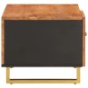Table basse marron et noir 80x50x40 cm bois de massif manguier 619489619489