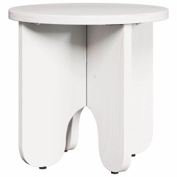 Table basse 2 pcs Blanc Bois de pin massif 619494619494