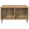 Table basse chêne artisanal 60x50x36,5 cm bois d'ingénierie 619496619496