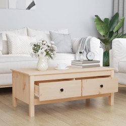 Table basse 100x50x40 cm Bois massif de pin 619498619498