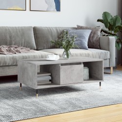 Table basse Gris béton 90x50x36,5 cm Bois d'ingénierie 619499619499