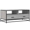 Table basse sonoma gris 100x50x45 cm bois d'ingénierie et métal 619500619500