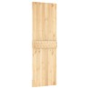 Porte coulissante Naturel et Blanc 70 x 210 cm 619501619501